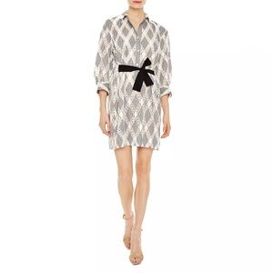 Sandro Celian Geo-Lace Pattern Dress 36